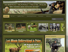 Tablet Screenshot of hubertus-hunting.eu
